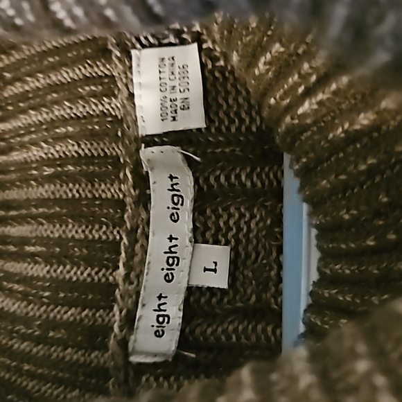 Eight Eight Eight Sz.L Cableknit turtleneck sweater - Picture 2 of 5